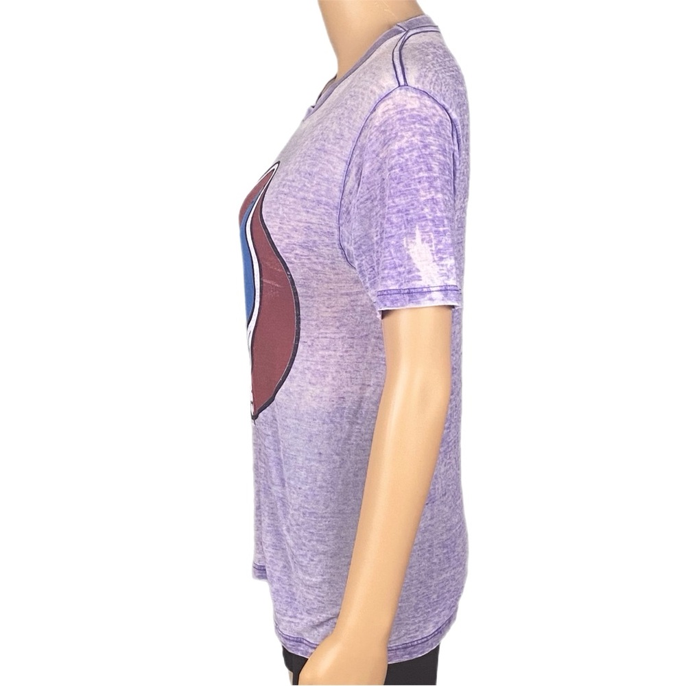 GRATEFUL DEAD 2013 “Steal Your Face” purple burnout lightweight t-shirt Small - Picture 8 of 16